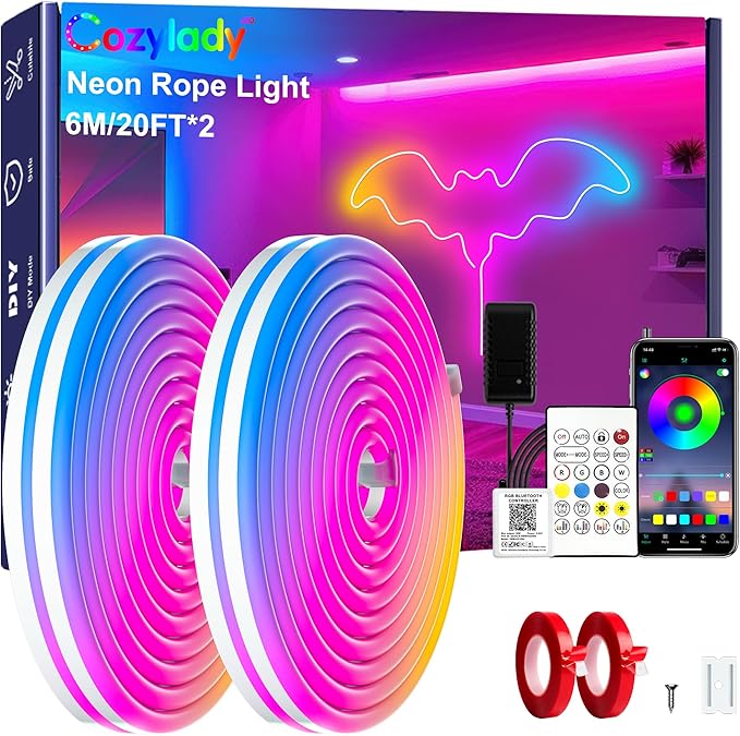 Luz de corda de neón LED RGB